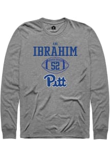 Abe Ibrahim  Pitt Panthers Graphite Rally NIL Sport Icon Long Sleeve T Shirt