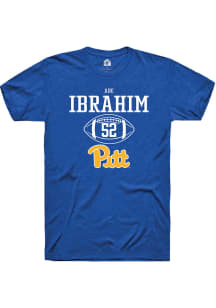 Abe Ibrahim  Pitt Panthers Blue Rally NIL Sport Icon Short Sleeve T Shirt