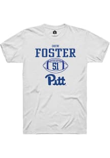 Drew Foster  Pitt Panthers White Rally NIL Sport Icon Short Sleeve T Shirt