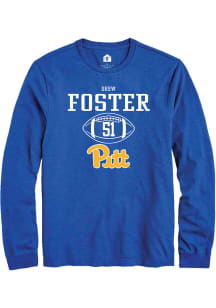 Drew Foster  Pitt Panthers Blue Rally NIL Sport Icon Long Sleeve T Shirt