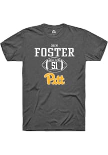 Drew Foster  Pitt Panthers Dark Grey Rally NIL Sport Icon Short Sleeve T Shirt
