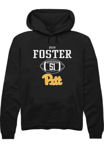 Drew Foster  Rally Pitt Panthers Mens Black NIL Sport Icon Long Sleeve Hoodie