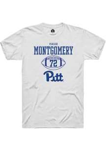 Isaiah  Montgomery  Pitt Panthers White Rally NIL Sport Icon Short Sleeve T Shirt