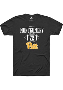 Isaiah  Montgomery  Pitt Panthers Black Rally NIL Sport Icon Short Sleeve T Shirt