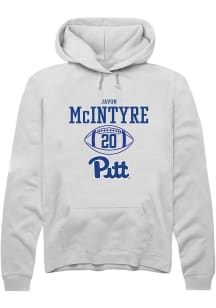 Javon Mcintyre  Rally Pitt Panthers Mens White NIL Sport Icon Long Sleeve Hoodie