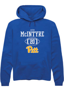 Javon Mcintyre  Rally Pitt Panthers Mens Blue NIL Sport Icon Long Sleeve Hoodie