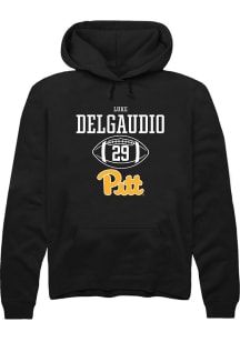 Luke DelGaudio  Rally Pitt Panthers Mens Black NIL Sport Icon Long Sleeve Hoodie