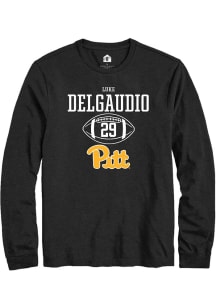Luke DelGaudio  Pitt Panthers Black Rally NIL Sport Icon Long Sleeve T Shirt