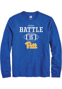 Rashad Battle  Pitt Panthers Blue Rally NIL Sport Icon Long Sleeve T Shirt