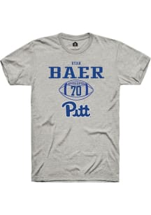 Ryan Baer  Pitt Panthers Ash Rally NIL Sport Icon Short Sleeve T Shirt