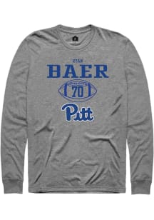 Ryan Baer  Pitt Panthers Graphite Rally NIL Sport Icon Long Sleeve T Shirt