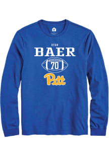 Ryan Baer  Pitt Panthers Blue Rally NIL Sport Icon Long Sleeve T Shirt
