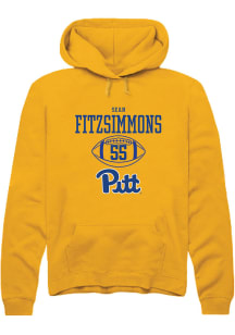 Sean FitzSimmons  Rally Pitt Panthers Mens Gold NIL Sport Icon Long Sleeve Hoodie
