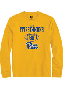 Sean FitzSimmons  Pitt Panthers Gold Rally NIL Sport Icon Long Sleeve T Shirt