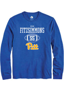 Sean FitzSimmons  Pitt Panthers Blue Rally NIL Sport Icon Long Sleeve T Shirt