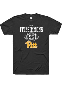 Sean FitzSimmons  Pitt Panthers Black Rally NIL Sport Icon Short Sleeve T Shirt