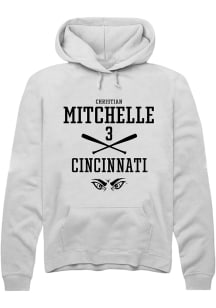 Christian Mitchelle  Rally Cincinnati Bearcats Mens White NIL Sport Icon Long Sleeve Hoodie