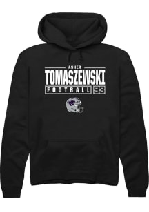 Asher Tomaszewski  Rally K-State Wildcats Mens Black NIL Stacked Box Long Sleeve Hoodie