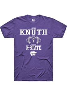 Jacob Knuth  K-State Wildcats Purple Rally NIL Sport Icon Short Sleeve T Shirt