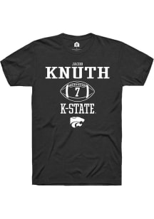Jacob Knuth  K-State Wildcats Black Rally NIL Sport Icon Short Sleeve T Shirt