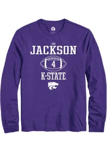Joe Jackson  K-State Wildcats Purple Rally NIL Sport Icon Long Sleeve T Shirt
