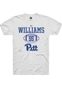 Bj Williams  Pitt Panthers White Rally NIL Sport Icon Short Sleeve T Shirt