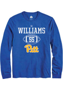 Bj Williams  Pitt Panthers Blue Rally NIL Sport Icon Long Sleeve T Shirt