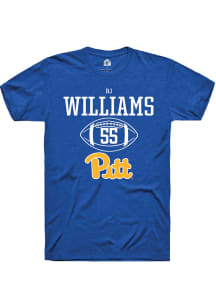 Bj Williams  Pitt Panthers Blue Rally NIL Sport Icon Short Sleeve T Shirt