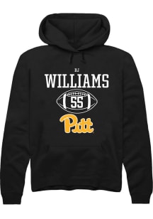 Bj Williams  Rally Pitt Panthers Mens Black NIL Sport Icon Long Sleeve Hoodie