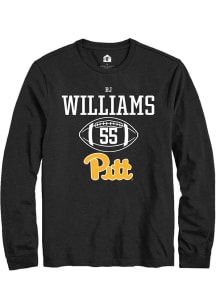 Bj Williams  Pitt Panthers Black Rally NIL Sport Icon Long Sleeve T Shirt