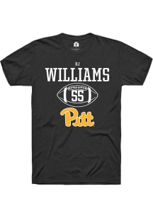 Bj Williams  Pitt Panthers Black Rally NIL Sport Icon Short Sleeve T Shirt