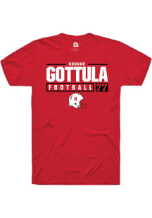 Gunnar Gottula  Nebraska Cornhuskers Red Rally NIL Stacked Box Short Sleeve T Shirt