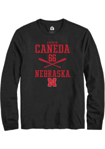 Katelyn Caneda  Nebraska Cornhuskers Black Rally NIL Sport Icon Long Sleeve T Shirt