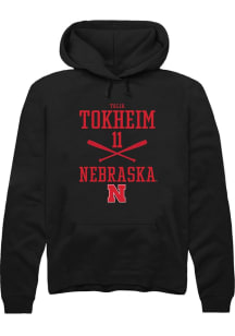 Talia Tokheim  Rally Nebraska Cornhuskers Mens Black NIL Sport Icon Long Sleeve Hoodie