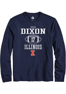 Collin Dixon  Illinois Fighting Illini Navy Blue Rally NIL Sport Icon Long Sleeve T Shirt
