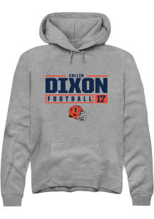 Collin Dixon  Rally Illinois Fighting Illini Mens Graphite NIL Stacked Box Long Sleeve Hoodie
