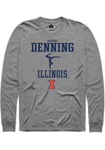 Destiny Denning  Illinois Fighting Illini Graphite Rally NIL Sport Icon Long Sleeve T Shirt