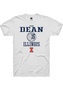 Gabby Dean  Illinois Fighting Illini White Rally NIL Sport Icon Short Sleeve T Shirt