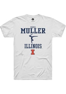 Mareli Muller  Illinois Fighting Illini White Rally NIL Sport Icon Short Sleeve T Shirt