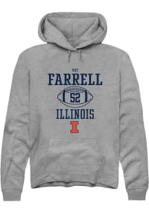 Patrick Farrell  Rally Illinois Fighting Illini Mens Graphite NIL Sport Icon Long Sleeve Hoodie