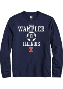Sophia Wampler  Illinois Fighting Illini Navy Blue Rally NIL Sport Icon Long Sleeve T Shirt