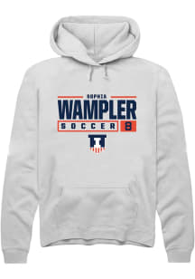 Sophia Wampler  Rally Illinois Fighting Illini Mens White NIL Stacked Box Long Sleeve Hoodie