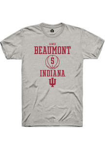 Lenée Beaumont  Indiana Hoosiers Ash Rally NIL Sport Icon Short Sleeve T Shirt