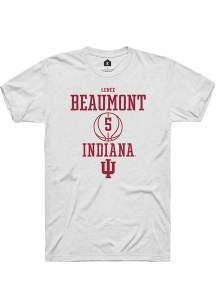 Lenée Beaumont  Indiana Hoosiers White Rally NIL Sport Icon Short Sleeve T Shirt