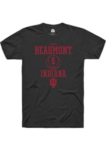 Lenée Beaumont  Indiana Hoosiers Black Rally NIL Sport Icon Short Sleeve T Shirt