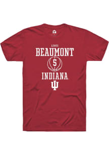 Lenée Beaumont  Indiana Hoosiers Red Rally NIL Sport Icon Short Sleeve T Shirt
