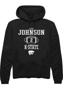 Avery Johnson  Rally K-State Wildcats Mens Black NIL Sport Icon Long Sleeve Hoodie
