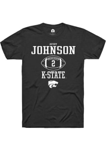 Avery Johnson  K-State Wildcats Black Rally NIL Sport Icon Short Sleeve T Shirt