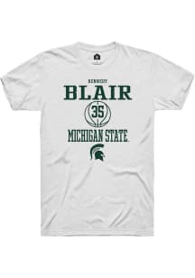 Kennedy Blair  Michigan State Spartans White Rally NIL Sport Icon Short Sleeve T Shirt