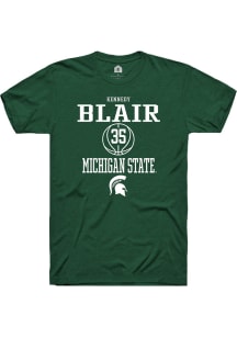 Kennedy Blair  Michigan State Spartans Green Rally NIL Sport Icon Short Sleeve T Shirt